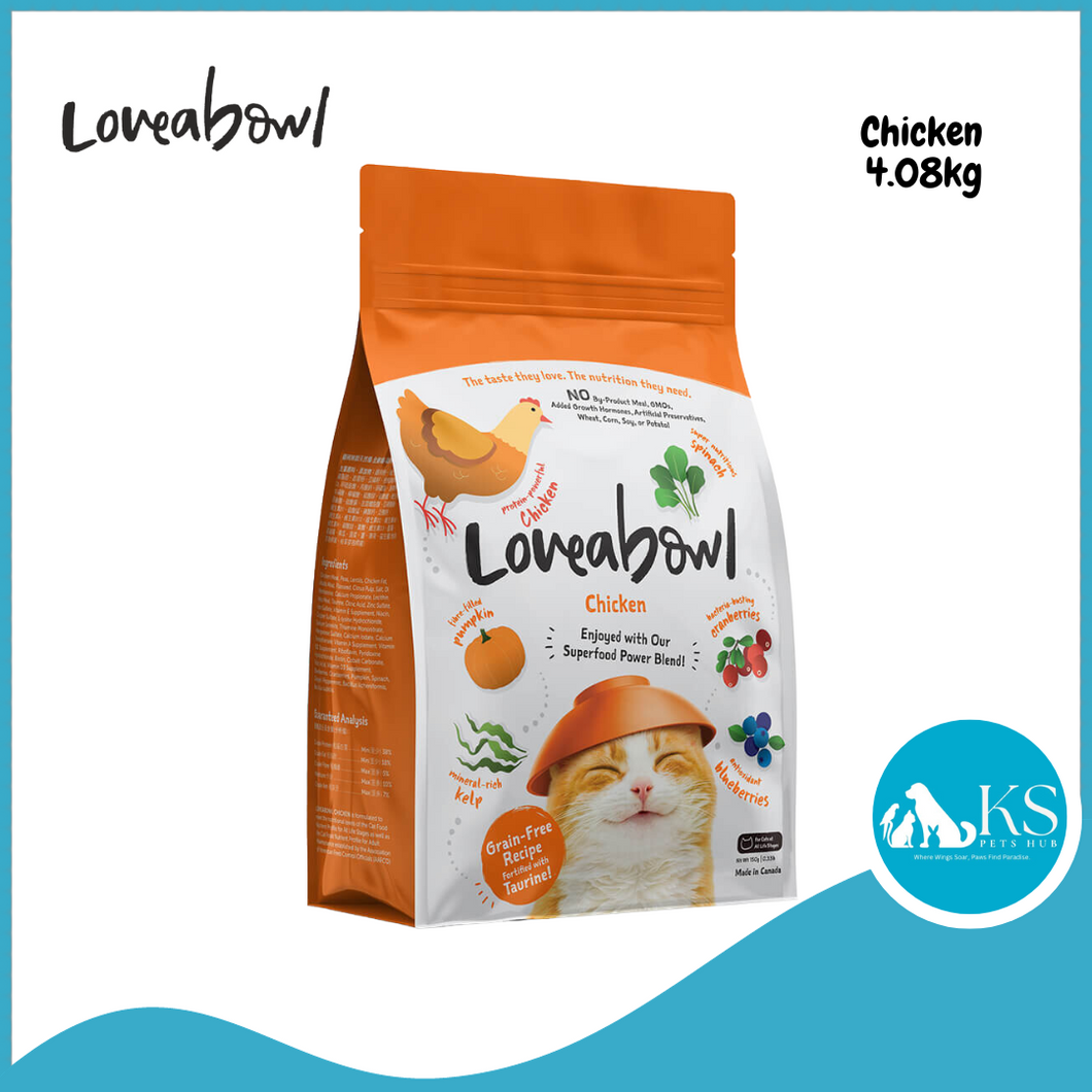 Loveabowl Grain Free Dry Cat Food 4.1kg (Chicken)