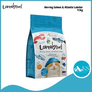 [ 4.1kg ] Loveabowl Grain Free Dry Cat Food (Chicken & Snow Crab), (Herring, Salmon, Lobster), (Chicken), (Salmon)