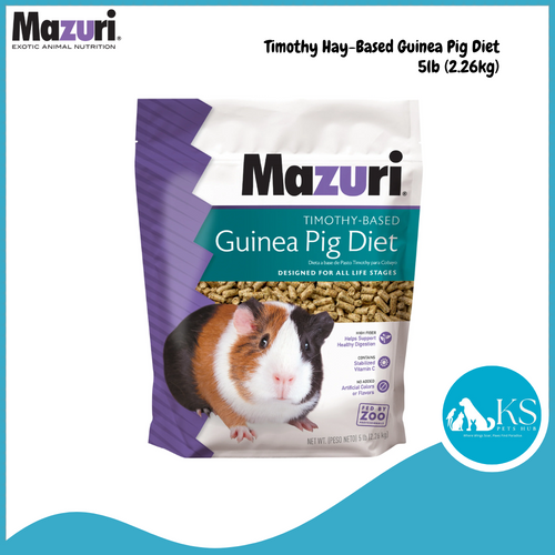 Mazuri Timothy Hay Based Guinea Pig Diet 5lb (2.26kg) Small Animal Feed