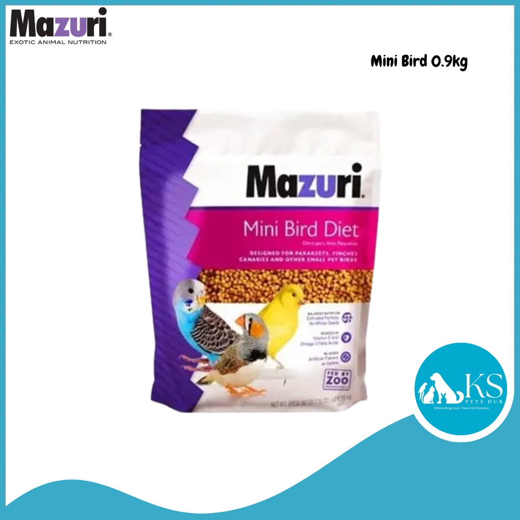 Mazuri Mini Bird Maintenance 1kg / 25lb Bird Feed