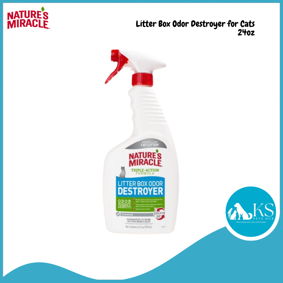 Nature's miracle litter box odor destroyer spray online