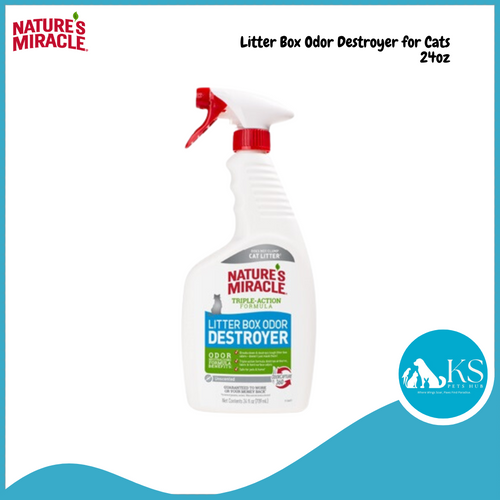 Nature’s Miracle Litter Box Odor Destroyer - Unscented - For Cats 24oz