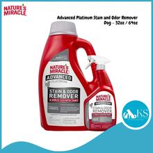 Load image into Gallery viewer, Nature’s Miracle Advanced Platinum Stain and Odor Remover &amp; Virus Disinfectant Eliminator - Dog (32oz/ 64oz)