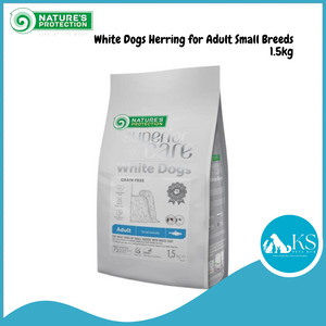 Nature's Protection Superior Care White Dogs Herring Adult Small Breeds 1.5kg