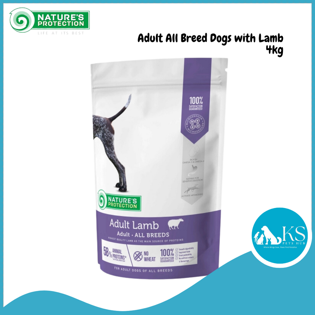 Nature's Protection Adult All Breed Dogs with Lamb 4kg