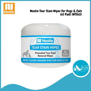 Nootie Tear Stain Wipes for Dogs & Cats 60 Pads (WTS60)