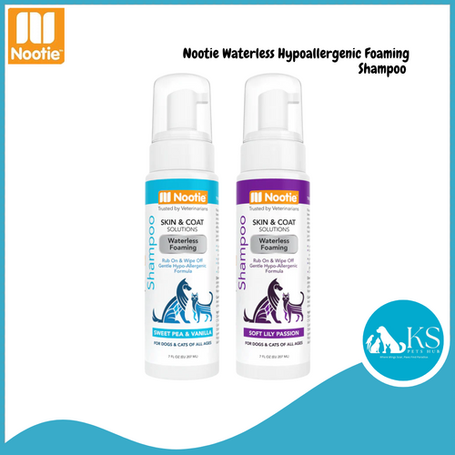 Nootie Waterless Hypoallergenic Foaming Shampoo Sweet Pea & Vanilla (SFP0713) / Soft Lily Passion (SWH0718)Dogs & Cats