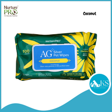 Load image into Gallery viewer, NurturePRO AG Silver Pet Wipes (100pcs x 24) Thick Wet Wipes, Alcohol Free, Antibacterial