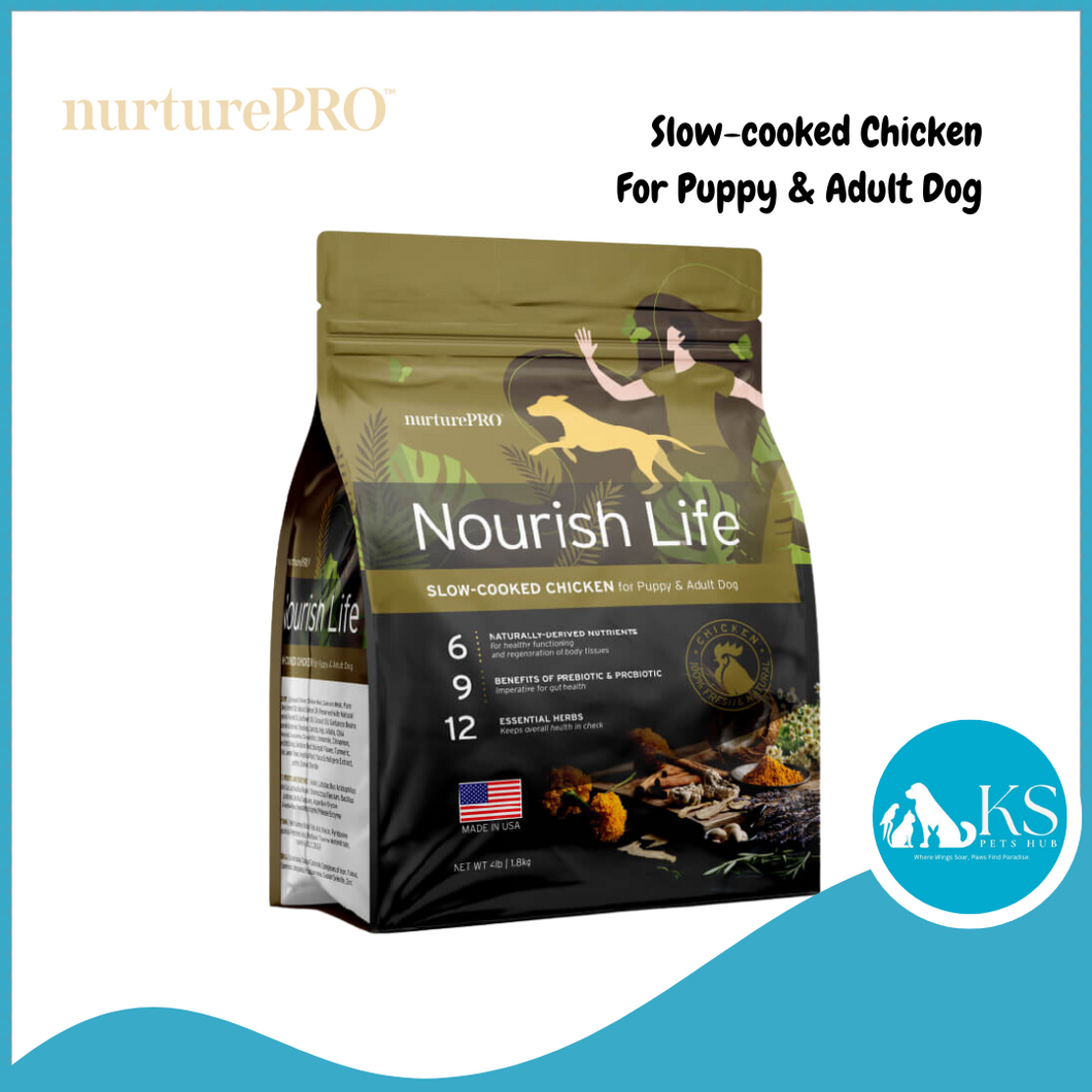 Nurture Pro Nourish Life Chicken Puppy & Adult Dry Dog Food 4lb