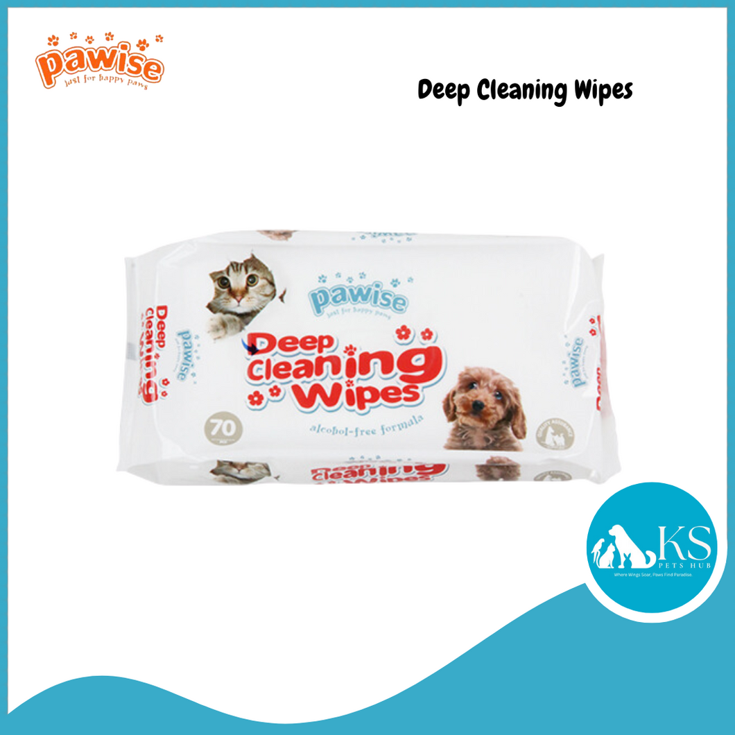 Pawise Deep Cleaning Wet Wipes For Pets 70pcs