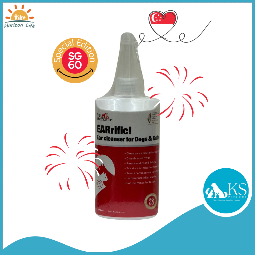 Pet Horizon – EARrific! 140ml Cat Dog Grooming Ear Cleaner