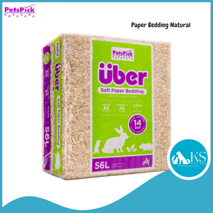 PETSPICK Uber Paper Bedding Natural 28L / 56L for Small Animals