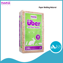 Load image into Gallery viewer, PETSPICK Uber Paper Bedding Natural 28L / 56L for Small Animals