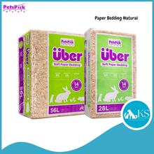 Load image into Gallery viewer, PETSPICK Uber Paper Bedding Natural 28L / 56L for Small Animals