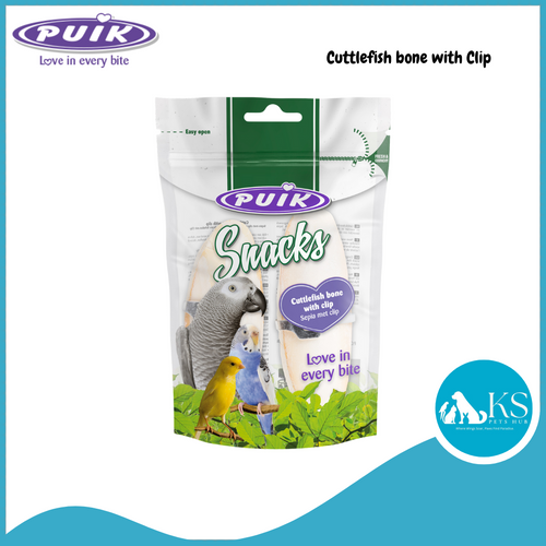 Puik Snacks Cuttlefish bone with clip 2 pcs / 30g Bird Feed