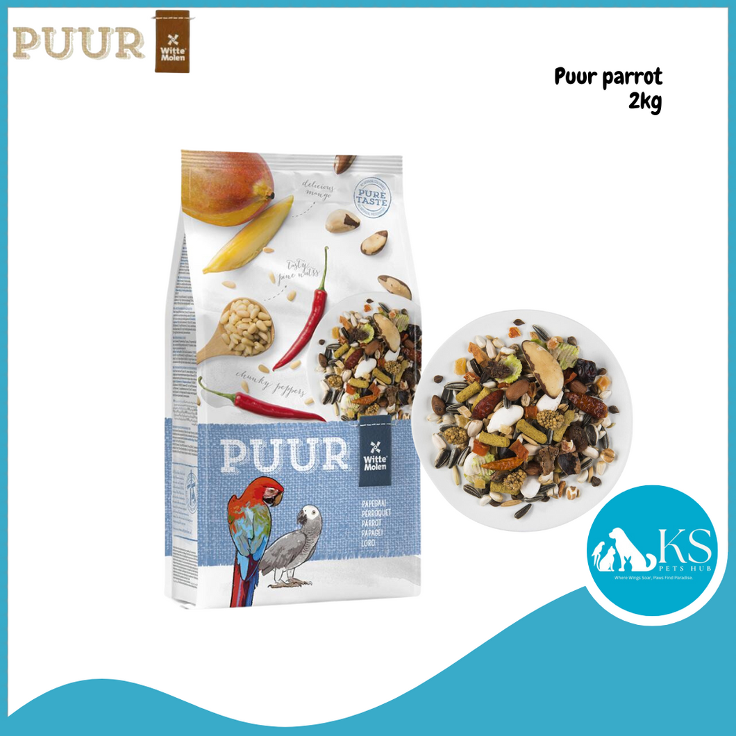 Witte Molen Puur Parrot 2kg Parrot Bird Feed