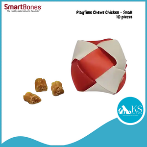 SmartBones PlayTime Chews Chicken / Peanut Butter - 10 Small