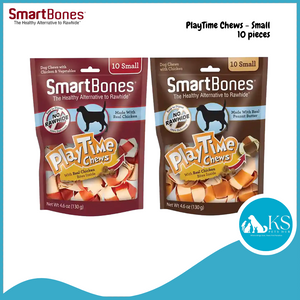 SmartBones PlayTime Chews Chicken / Peanut Butter - 10 Small
