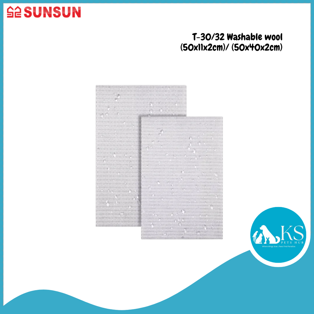 SUNSUN T-30/32 Washable wool (50x11x2cm)/ (50x40x2cm) Fish & Aquatic
