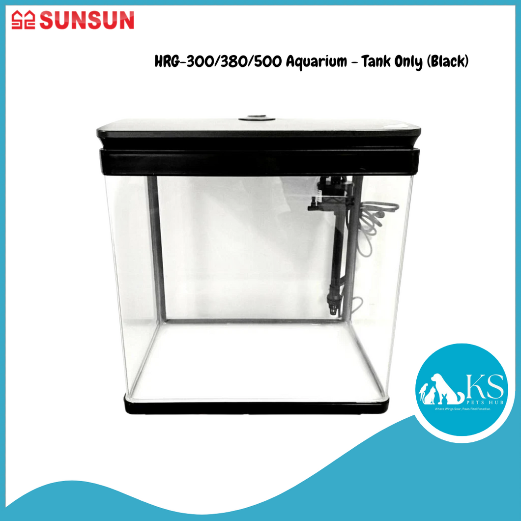 SUNSUN HRG-300/380/500 Aquarium - Tank Only (Black) Fish & Aquatic