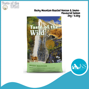 Taste of The Wild Rocky Mountain Feline Cat Recipe with Roasted Venison & Smoke-Flavored Salmon 2kg / 6.6kg Cat Feed