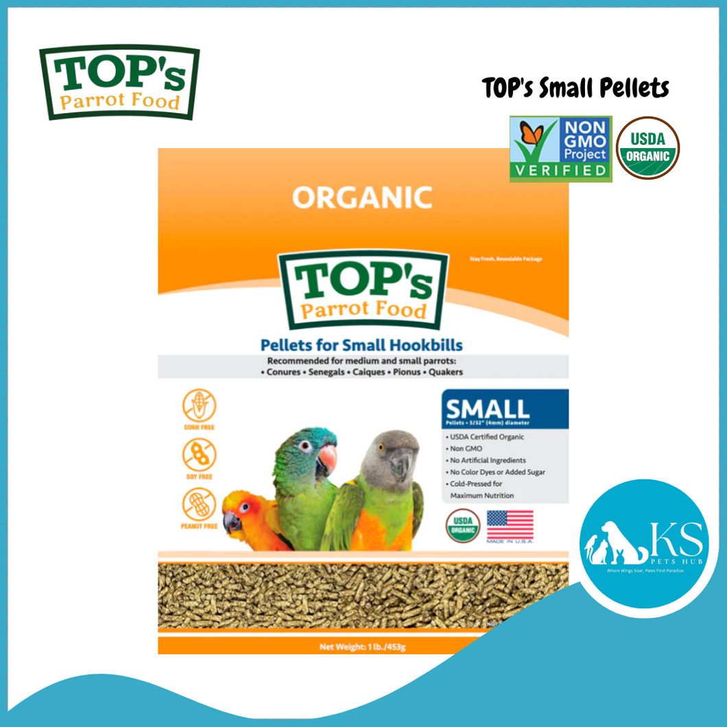 TOP's Small Hookbills 1lb / 4lb Parrot Bird Feed