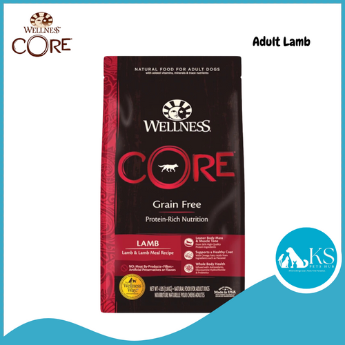 Wellness Core Adult Lamb Dog Food 4lb