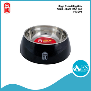 Dogit 2-in-1 Dog Dish, Small, Assorted Color (350ml) #73541/ #73542/ #73544 / #73545