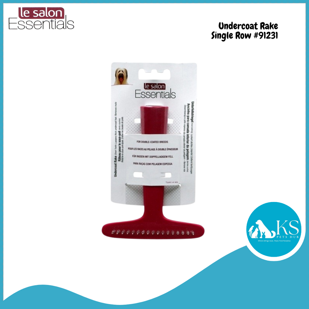 Le Salon Essentials Dog Undercoat Rake - Single Row #91231