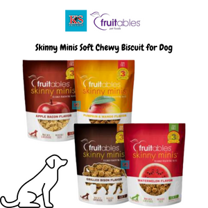 Fruitables Skinny Minis For Dogs - Assorted Flavors - 4 Flavors - 5oz