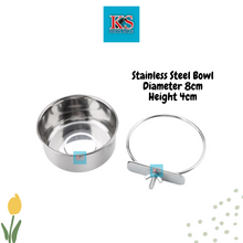 Load image into Gallery viewer, Stainless Steel Feeder Bowl Secure Cage - 2 Sizes
