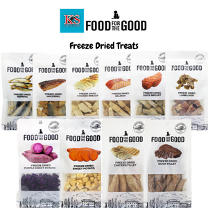Food For The Good Freeze Dried Treat for Cats Dogs - 10 Options