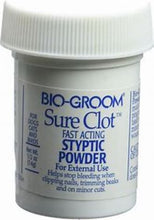 Load image into Gallery viewer, Bio-Groom Sure-Clot Fast Acting Styptic Powder for Dogs Cats &amp; Birds 0.5oz/14g