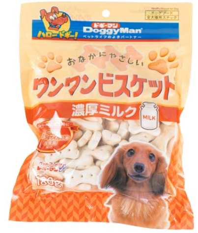 Doggyman 82288 Bowwow Biscuit with Rich Milk 180g