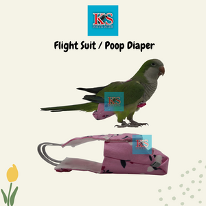 Poop Diaper Catcher Flying Suit Flight Suit for Parrot Bird (KSPH0010)