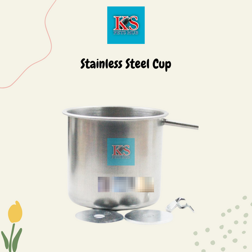 KSPH Stainless Steel Cup For Parrot Bird Feed (KSPH0008)