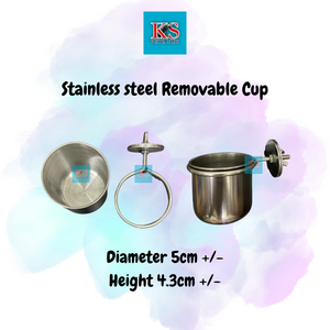 Stainless Steel Feeder Cup D5cm H4.3cm