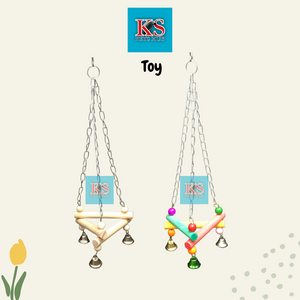 Hanging Triangle Perch Swing Toy for Parrot Bird (KSPH0017/KSPH0018)