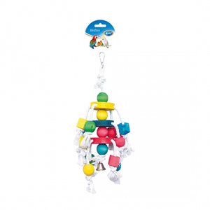 Laroy Bird Toys #4745015 Cluster Rope with Colourful Cubes