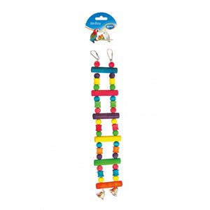 Laroy Bird Toys #4745021 Colourful Wooden Ladder with Bell
