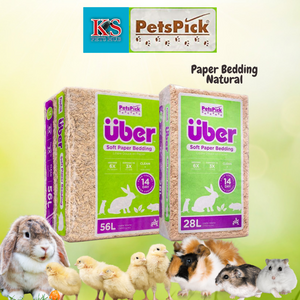 PETSPICK Uber Paper bedding Natural 28L / 56L for Small Animals