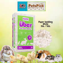 Load image into Gallery viewer, PETSPICK Uber Paper bedding White 36L / 56L for Small Animals