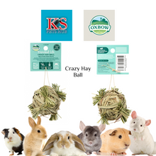Load image into Gallery viewer, Oxbow Enriched Life Crazy Hay Ball Small Animals Chew Toys