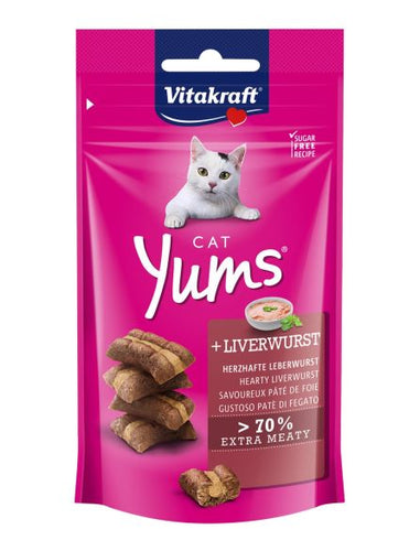 Vitakraft Cat Yums Liver Sausage Treats 40g