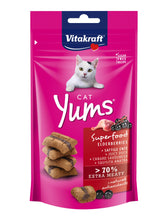 Load image into Gallery viewer, Vitakraft Cat Yums Superfood Elderberries Treats 40g