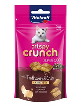 Load image into Gallery viewer, Vitakraft Cat Crispy Crunch Turkey &amp; Chia Seeds 60g