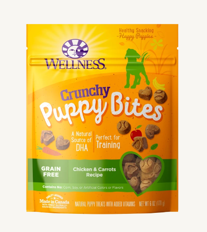 Wellness Crunchy Puppy Bites Chicken & Carrots 6oz (170g)