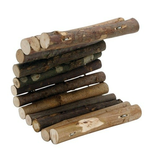 Living World Treehouse Real Wood Logs (M) - Suitable for Guinea Pig (61407)