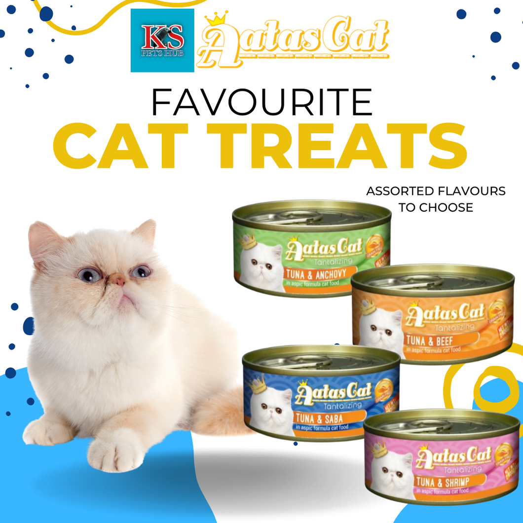 Aatas Cat Tantalizing Tuna Assorted Cat Feed 80g 2.82 oz KS