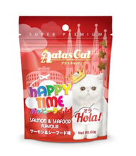 Load image into Gallery viewer, Aatas Cat HAPPY TIME ALOHA! / BONJOUR! / CIAO! / HOLA! - Assorted Flavor Cat Treats